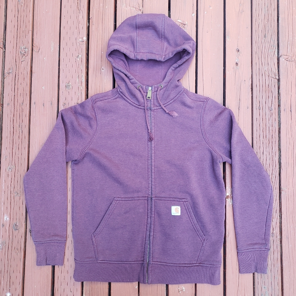 Fall 2017 Carhartt Purple Worn/Broken In Full Zip and Hoodie - Women's - S (4-6)